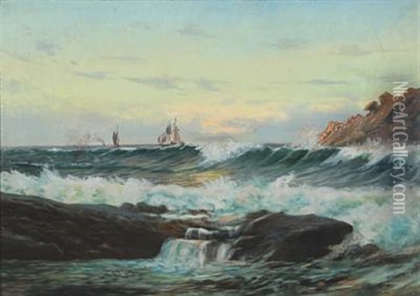 Seascape Oil Painting - Arnold Krog