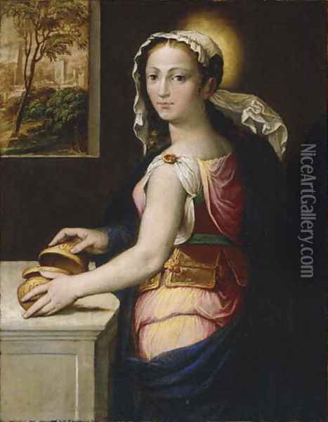 Mary Magdalene Oil Painting - Bernardino Campi