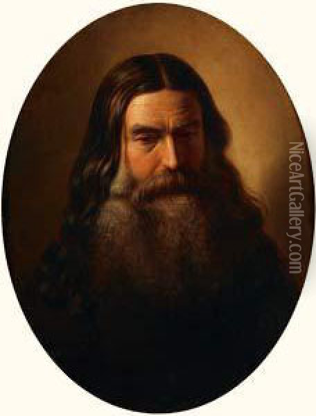 Portrait D'intellectuel Oil Painting - Ivan Nikolaevich Kramskoi
