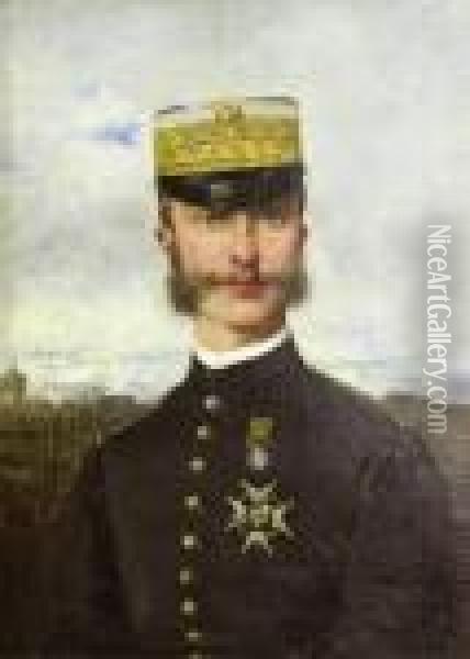 Militar Oil Painting - Francisco Miralles Galup