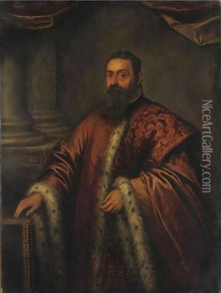 Ritratto Del Senatore Soranzo Oil Painting - Palma Vecchio (Jacopo Negretti)