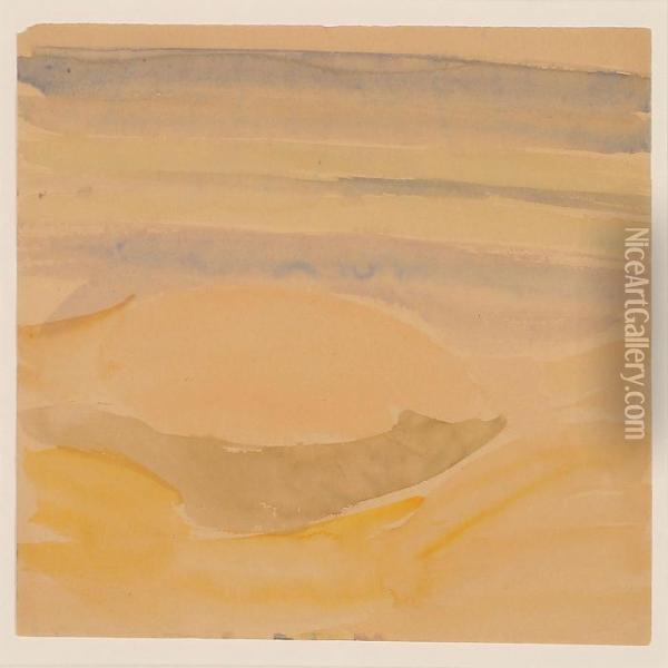 Overlooking The Sea Oil Painting - Edvard Weie