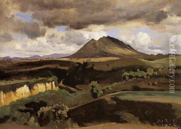 Mont Soracte Oil Painting - Jean-Baptiste-Camille Corot