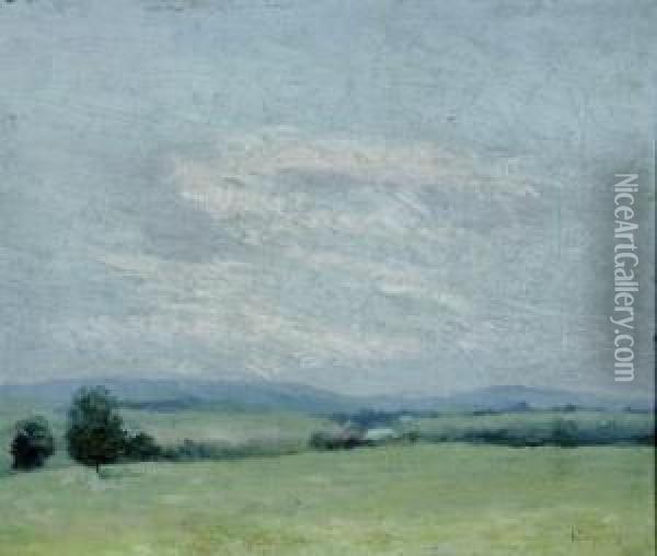 Barnett's Mound, Topeka, Kansas Oil Painting - Fern Isabel Coppedge
