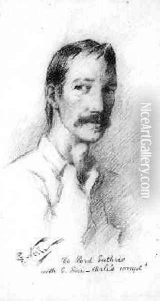 Robert Louis Stevenson 1892 Oil Painting - Count Girolamo Pieri Nerli