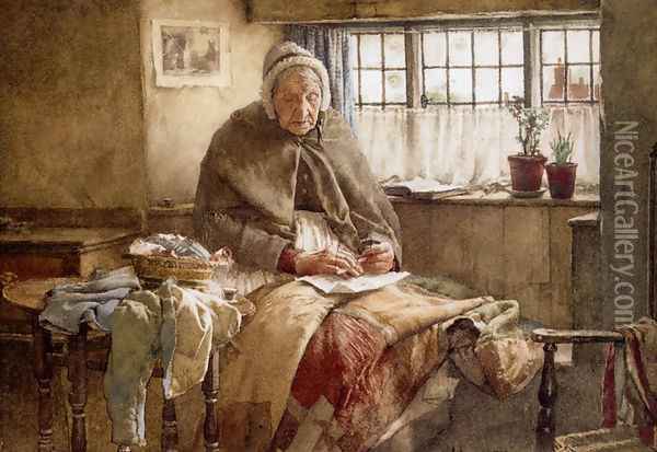 At Evening Time It Shall Be Light Oil Painting - Walter Langley