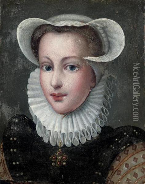 Portrait Of A Lady Oil Painting - Francois Clouet