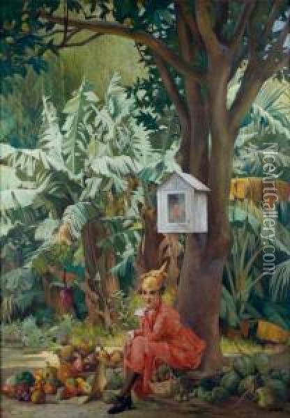 Flore Tropicale Oil Painting - Pierre Bodard