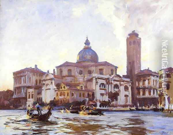 Palazzo Labia and San Geremia, Venice 2 Oil Painting - John Singer Sargent