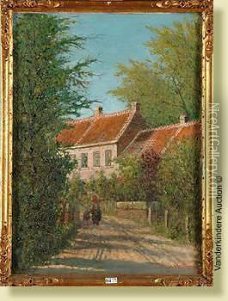 Vieux Robinson A Linkebeek Oil Painting - Joseph Marie Husson