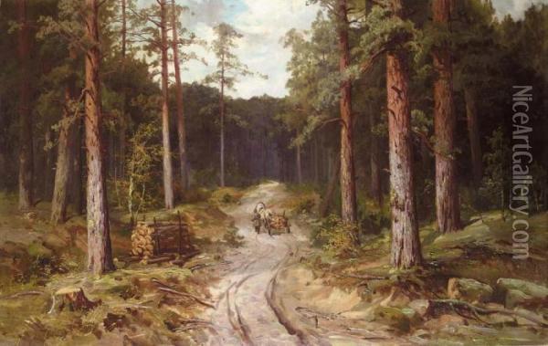 Forest Landscape. Oil Painting - Ivan Shishkin