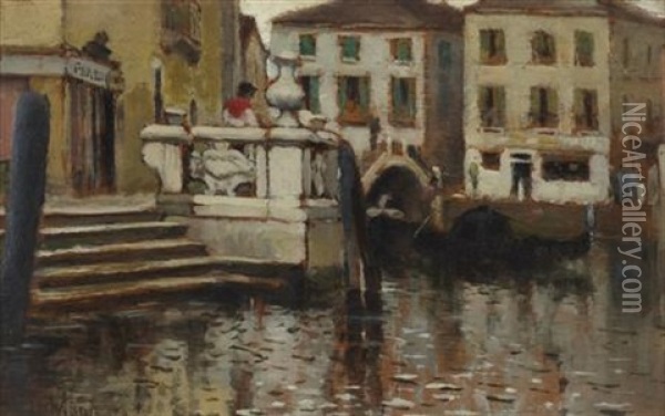 Venice Oil Painting - William Heath Wilson