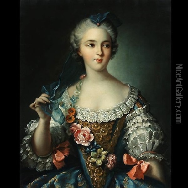 Portrait Of Sophie De France Oil Painting - Jean Marc Nattier