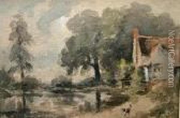 England Landscape Scenery Oil Painting - John Constable