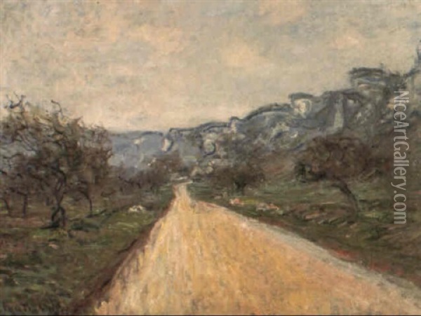 La Route De La Roche-guyon Oil Painting - Claude Monet