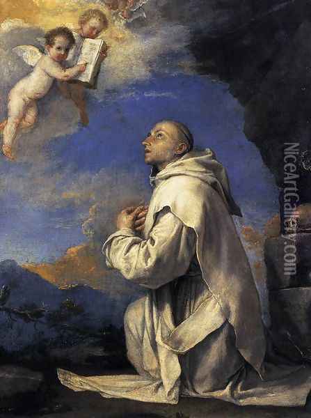 Vision of St Bruno 1643 Oil Painting - Jusepe de Ribera