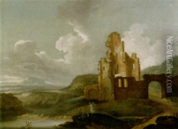 Landschaft Mit Ruine Oil Painting - Willem Van Bemmel