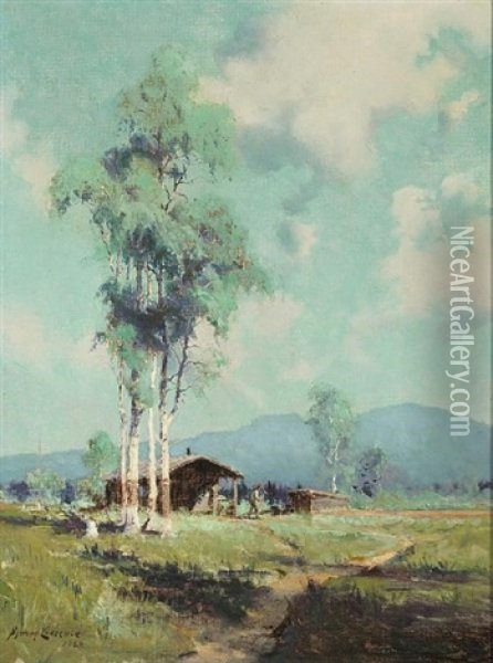 Alaskan Farmland Oil Painting - Sydney Mortimer Laurence
