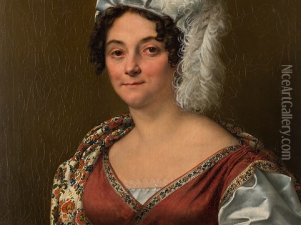 Portrait Of A Lady Oil Painting - Isidore Pean Du Pavillon