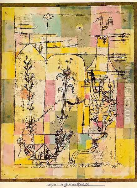 Tale à la Hoffmann Oil Painting - Paul Klee
