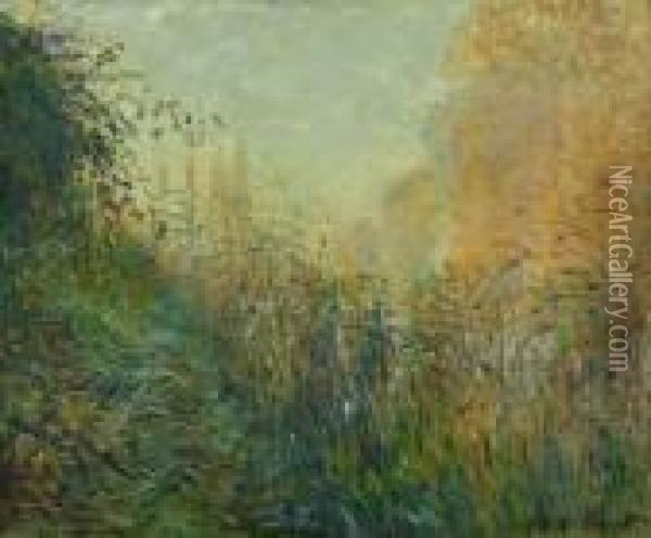 Etude De Joncs Oil Painting - Claude Oscar Monet