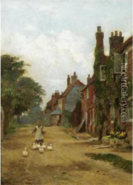 At Winchelsea, Sussex Oil Painting - William Teulon Blandford Fletcher