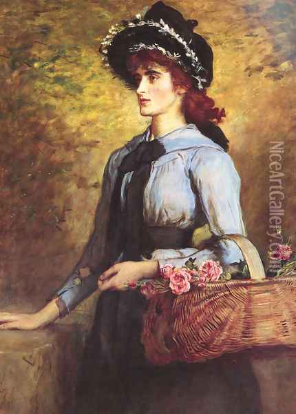 Sweet Emma Morland Oil Painting - Sir John Everett Millais