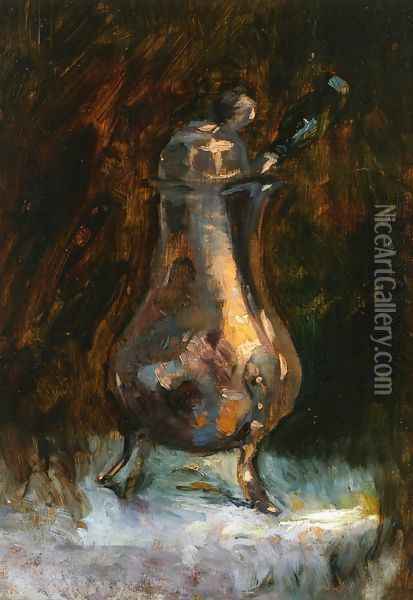 Coffee Pot Oil Painting - Henri De Toulouse-Lautrec
