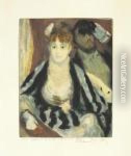 La Loge. Oil Painting - Pierre Auguste Renoir