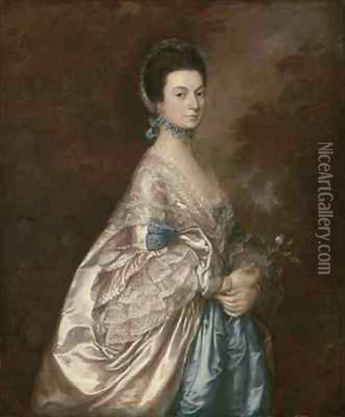 Mrs Edmund Morton Pleydell Oil Painting - Thomas Gainsborough