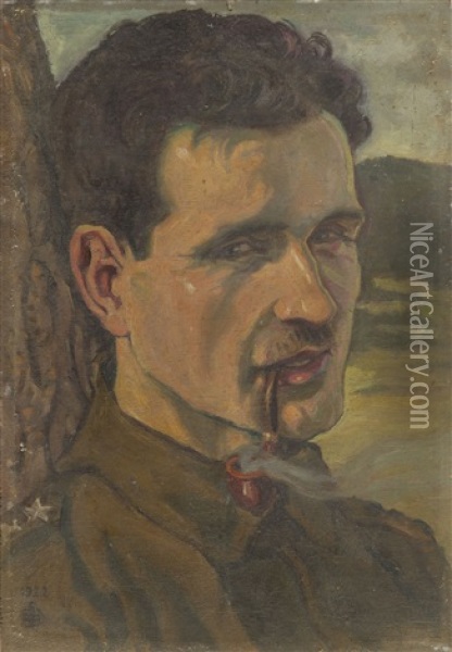 Portrait Sketch Oil Painting - Zofia Plewinska-Smidowiczowa