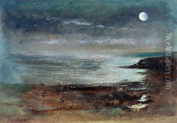 Scarborough 2 Oil Painting - John William Inchbold