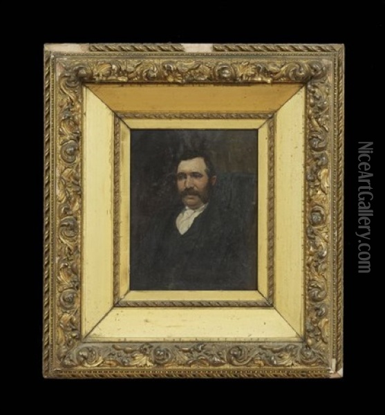 Portrait Of Dr. Albert R. Baker Oil Painting - Max Bohm