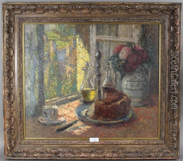 Scene D'interieur Oil Painting - Joseph Louis Lepine