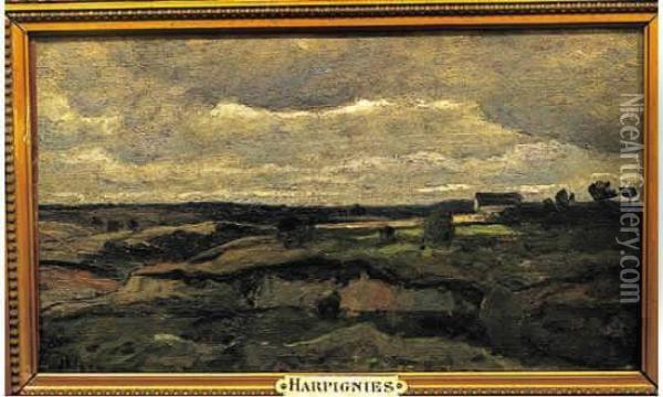 Paysage De La Vienne Oil Painting - Henri-Joseph Harpignies