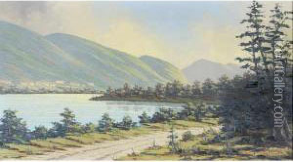 Lac De Montagne Oil Painting - Pierre Gobert