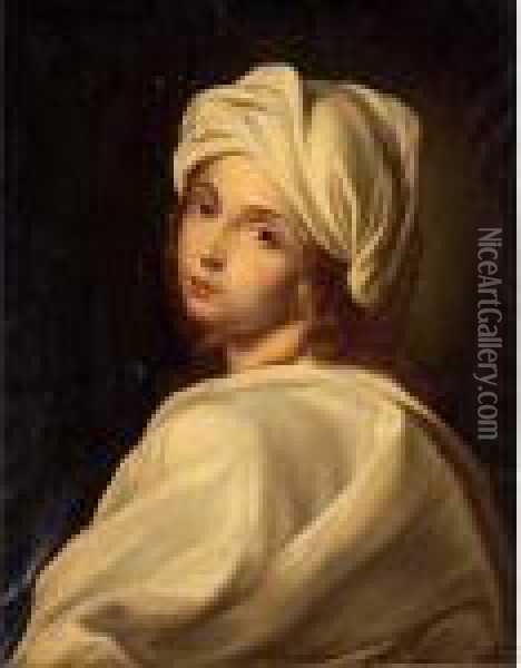A Portrait Of Beatrice Cenci Oil Painting - Guido Reni
