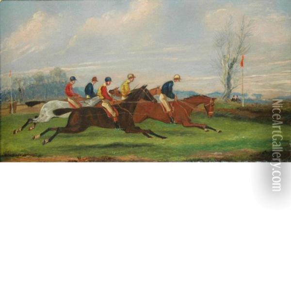 Steeple Chase Oil Painting - Henry Thomas Alken