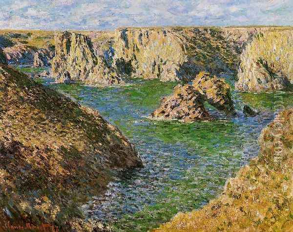 Port Donnant Belle Ile Oil Painting - Claude Oscar Monet