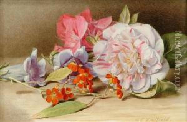 Camelliaeuphobia Oil Painting - Mary Elizabeth Duffield
