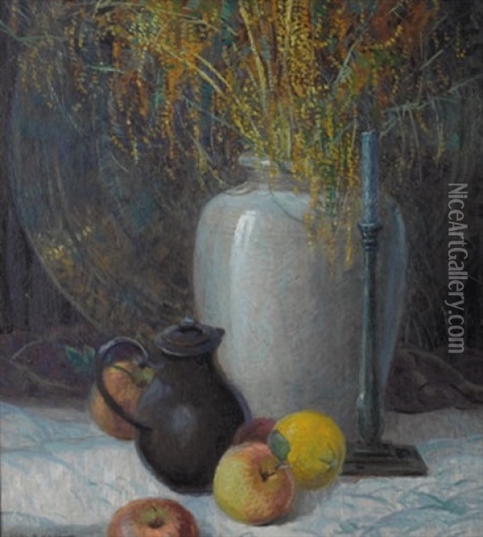 Still Life Oil Painting - Carl Rudolph Krafft