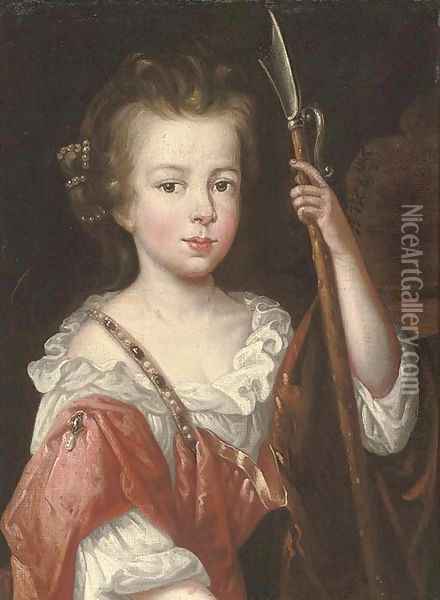 Portrait of a young girl Oil Painting - Mary Beale