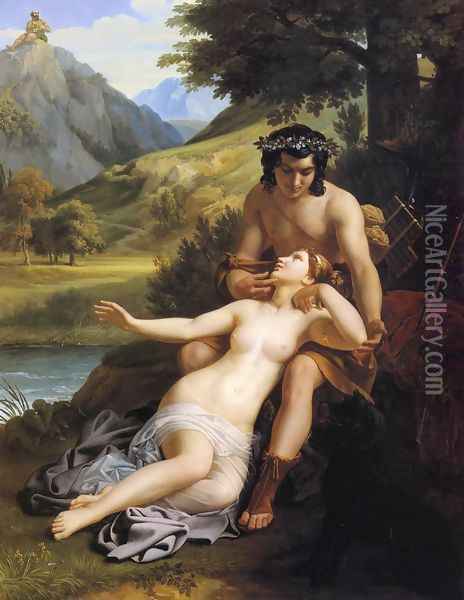 The Loves of Acis and Galatea Oil Painting - Alexandre Charles Guillemot