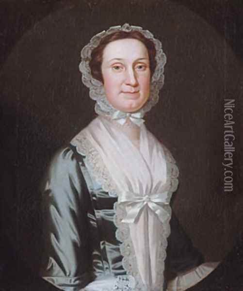 Mrs. Joseph Reade Oil Painting - John Wollaston