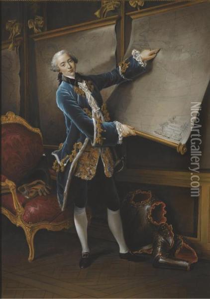 The Comte De Vaudreuil Oil Painting - Francois-Hubert Drouais