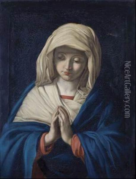 Virgen Orante Oil Painting - Giovanni Battista Salvi