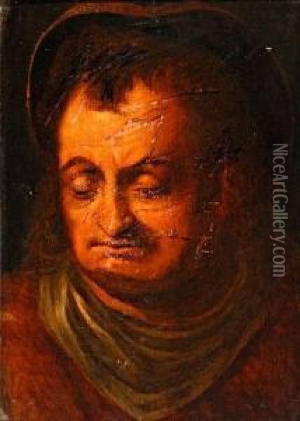 Busto Masculino Oil Painting - Frans I Vriendt (Frans Floris)