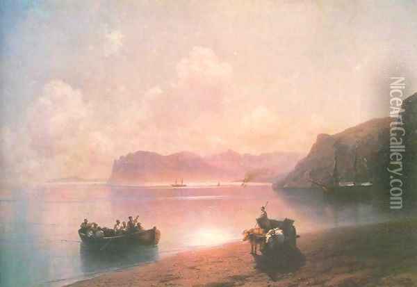 Morning on a sea Oil Painting - Ivan Konstantinovich Aivazovsky