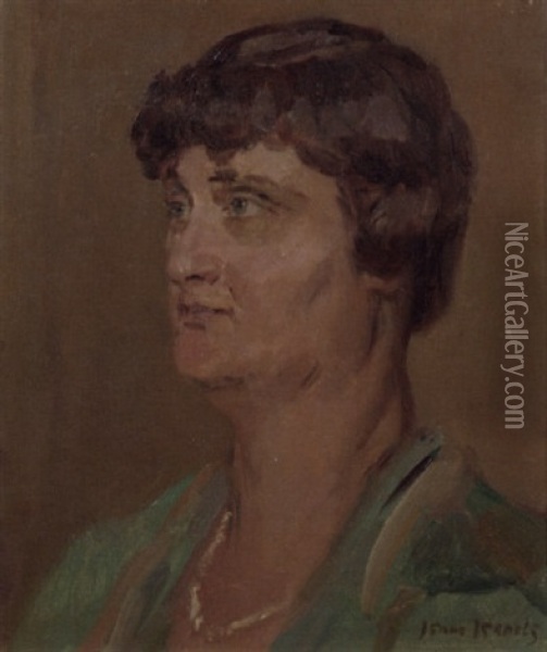 Portrait Of Jonkvrouwe A.s.j. Loudon Oil Painting - Jozef Israels