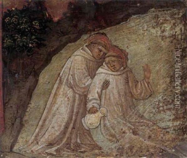 Saint Maurus Rescuing Saint Placidus From Drowning Oil Painting - Baldese Pseudo